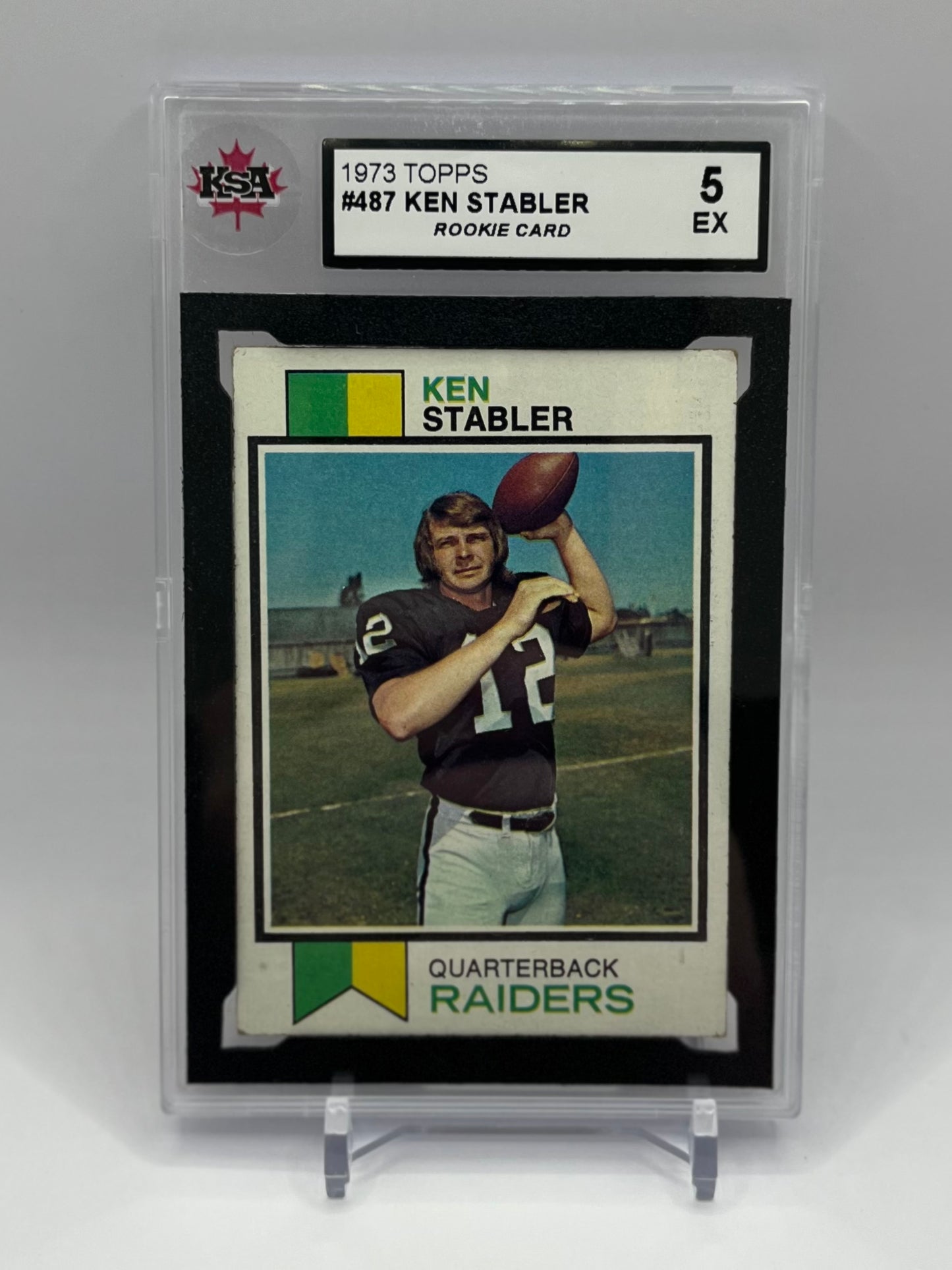 1973 #487 KEN STABLER TOPPS - KSA 5 EX