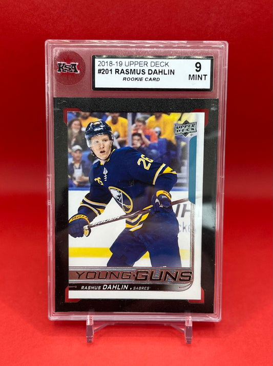 2018-19 #201 RASMUS DAHLIN UPPER DECK - KSA 9 MINT