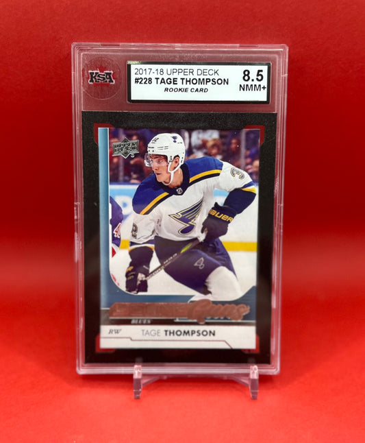 2017-18 #228 TAGE THOMPSON UPPER DECK - KSA 8.5 NMM+