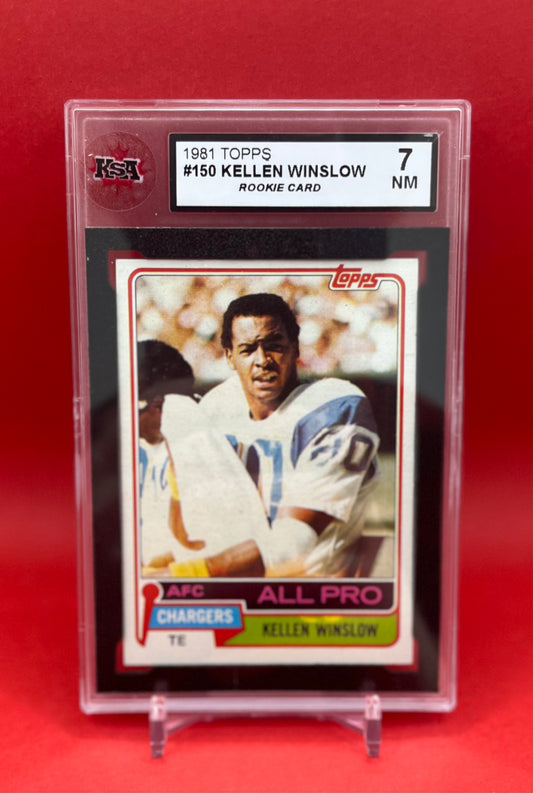 1981 #150 KELLEN WINSLOW TOPPS - KSA 7 NM