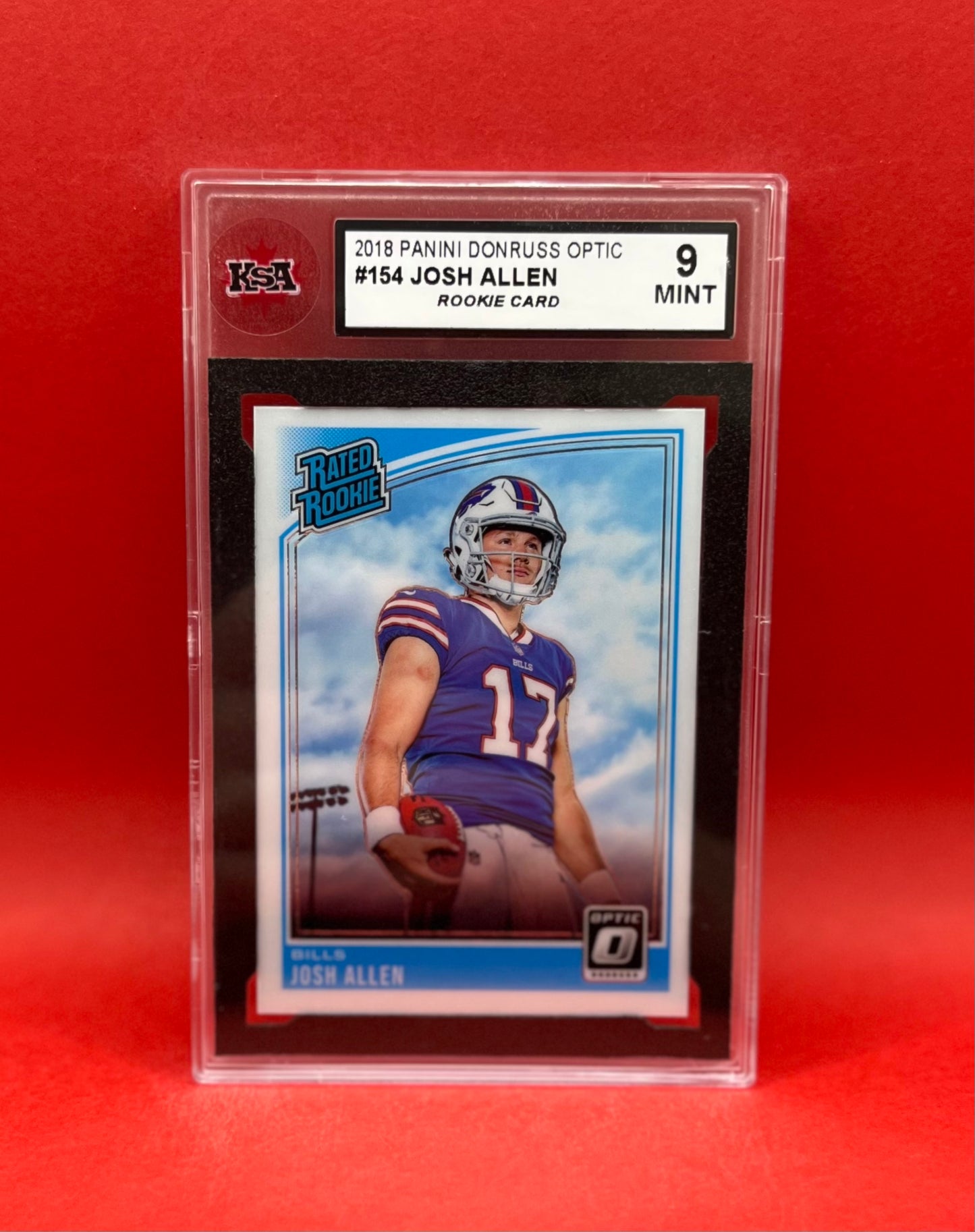 2018 #154 JOSH ALLEN PANINI DONRUSS OPTIC - KSA 9 MINT