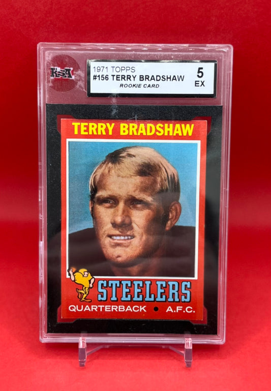 1971 #156 TERRY BRADSHAW TOPPS - KSA 5 EX