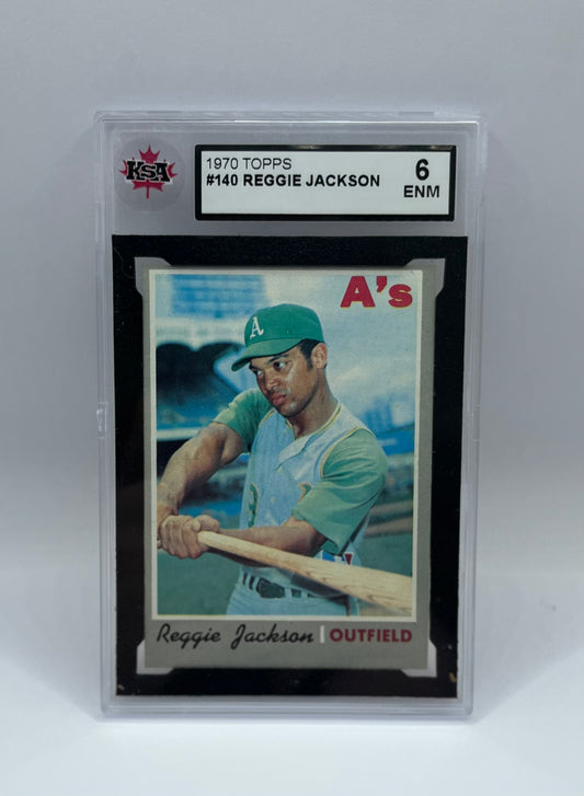 1970 #140 REGGIE JACKSON TOPPS - KSA 6 ENM