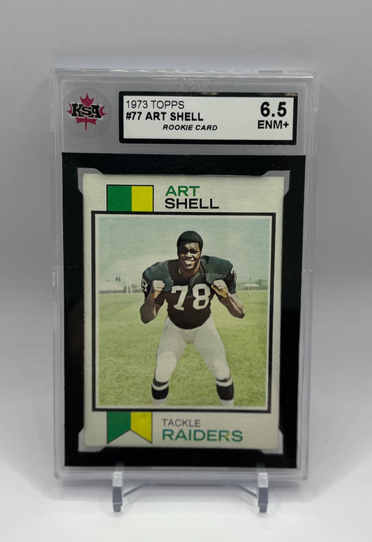 1973 #77 ART SHELL TOPPS - KSA 6.5 ENM+