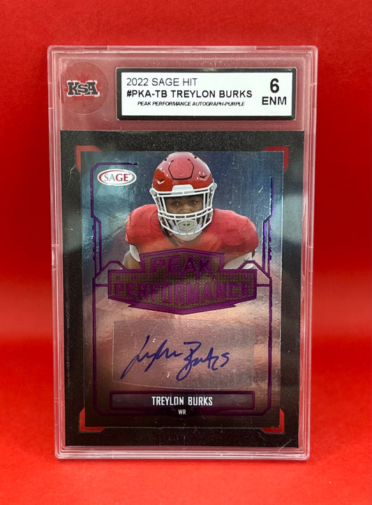 2022 #PKA-TB TREYLON BURKS SAGE HIT AUTO - KSA 6 ENM