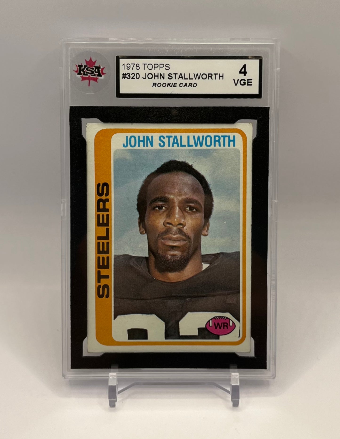 1978 #320 JOHN STALLWORTH TOPPS ROOKIE - KSA 4 VGE