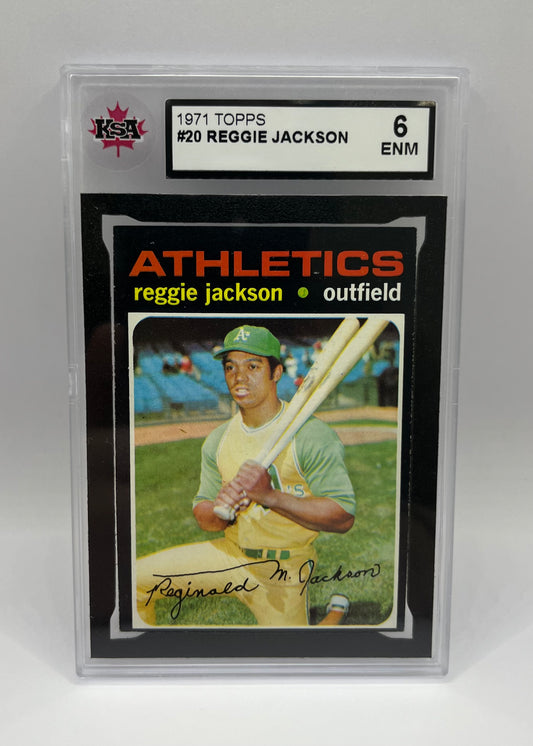 1971 #20 REGGIE JACKSON TOPPS - KSA 6 ENM