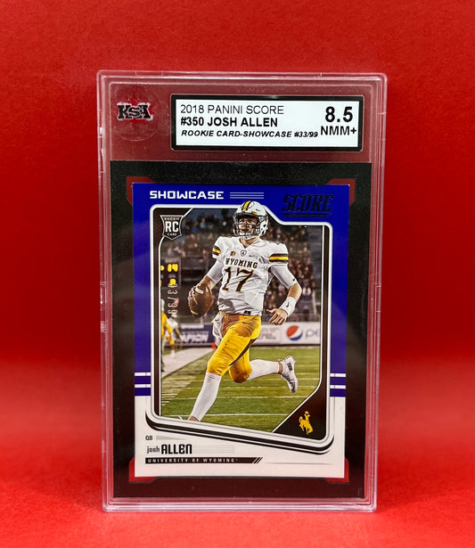 2018 #350 JOSH ALLEN PANINI SCORE SHOWCASE 33/99 - KSA 8.5 NMM+