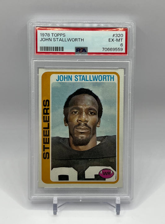 1978 #320 JOHN STALLWORTH TOPPS - PSA 6 EX-MT