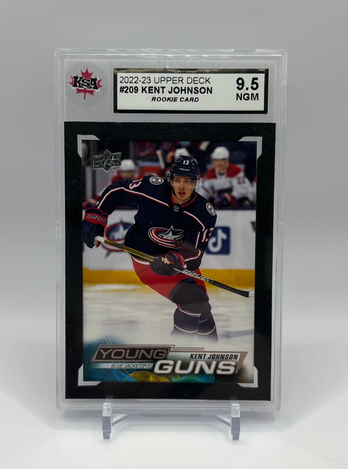 2022-23 #209 KENT JOHNSON UPPER DECK - KSA 9.5 NGM