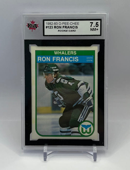 1982-83 #123 RON FRANCIS O-PEE-CHEE - KSA 7.5 NM+