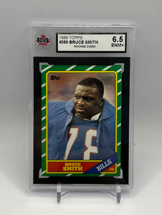 1986 #389 BRUCE SMITH TOPPS - KSA 6.5 ENM+