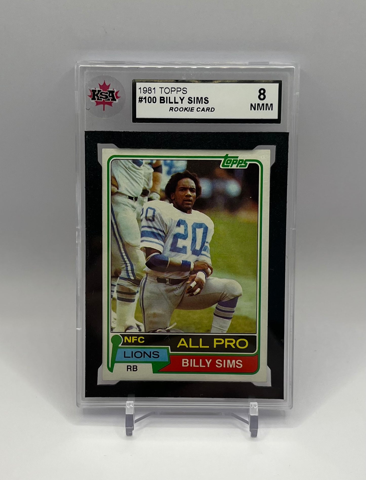 1981 #100 BILLY SIMS TOPPS - KSA 8 NMM