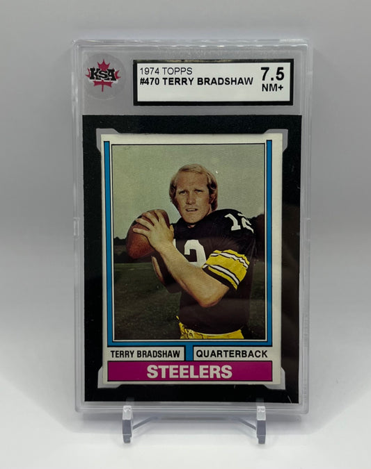 1974 #470 TERRY BRADSHAW TOPPS - KSA 7.5 NM+