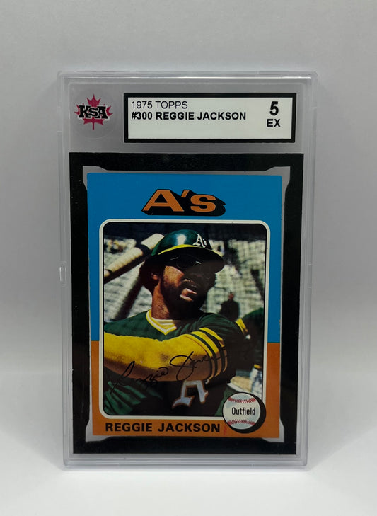 1975 #300 REGGIE JACKSON TOPPS - KSA 5 EX