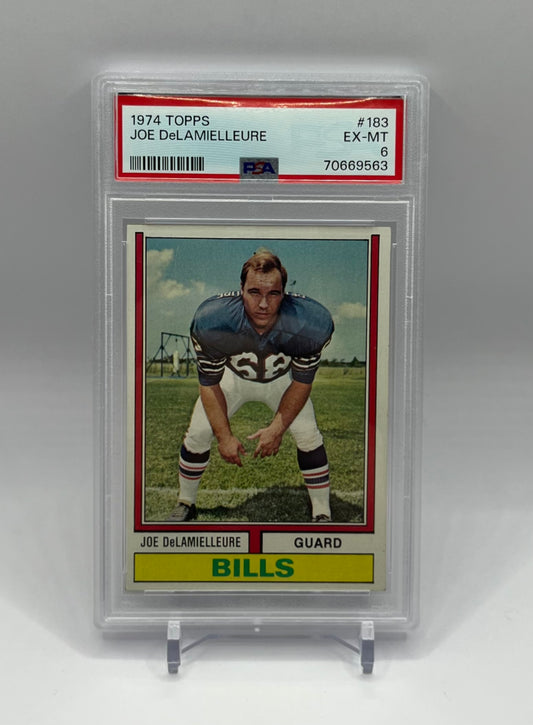 1974 #183 JOE DELAMIELLEURE TOPPS - PSA 6 EX-MT