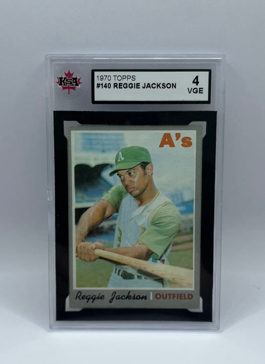 1970 #140 REGGIE JACKSON TOPPS - KSA 4 VGE