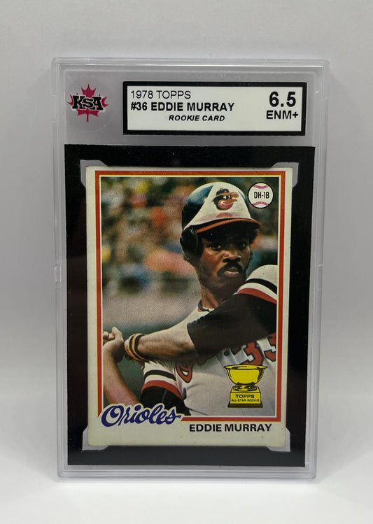 1978 #36 EDDIE MURRAY TOPPS ROOKIE - KSA 6.5 ENM+