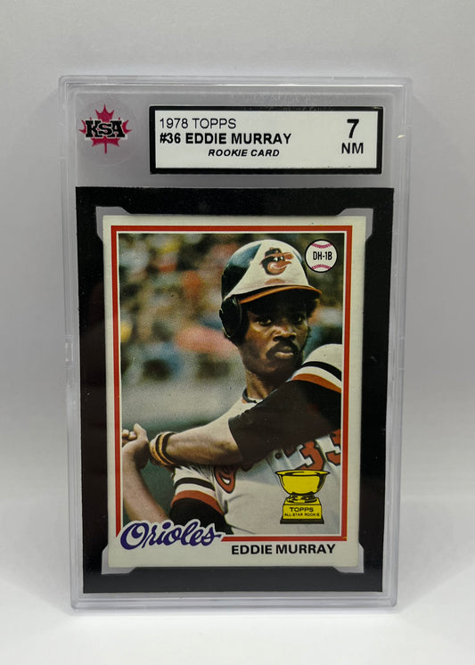 1978 #36 EDDIE MURRAY TOPPS ROOKIE - KSA 7 NM